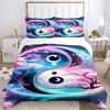 3pcs Yin-Yang Symbol Duvet Cover Set - Machine Washable, Includes 1 Cover and 2 Pillowcases, No Core Included yy251013140