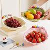 Plastic Fruit Serving Plate Shell Shape Dessert Salad Bowl Creative Snack Plate Dining Table