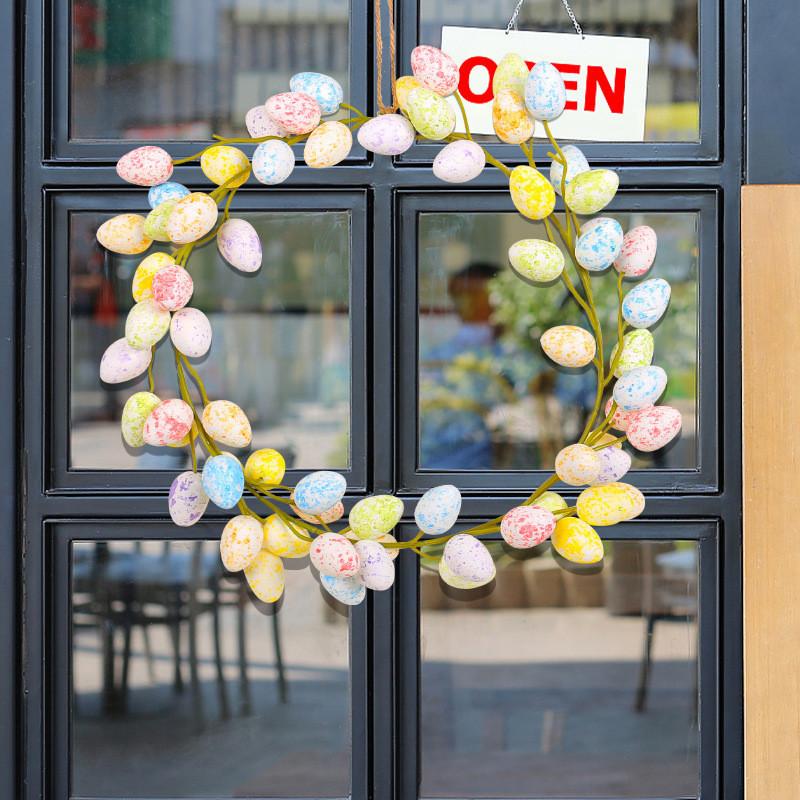Easter Egg 14in Wreath Home Door Decoration Wall Decorations Gifts Holiday