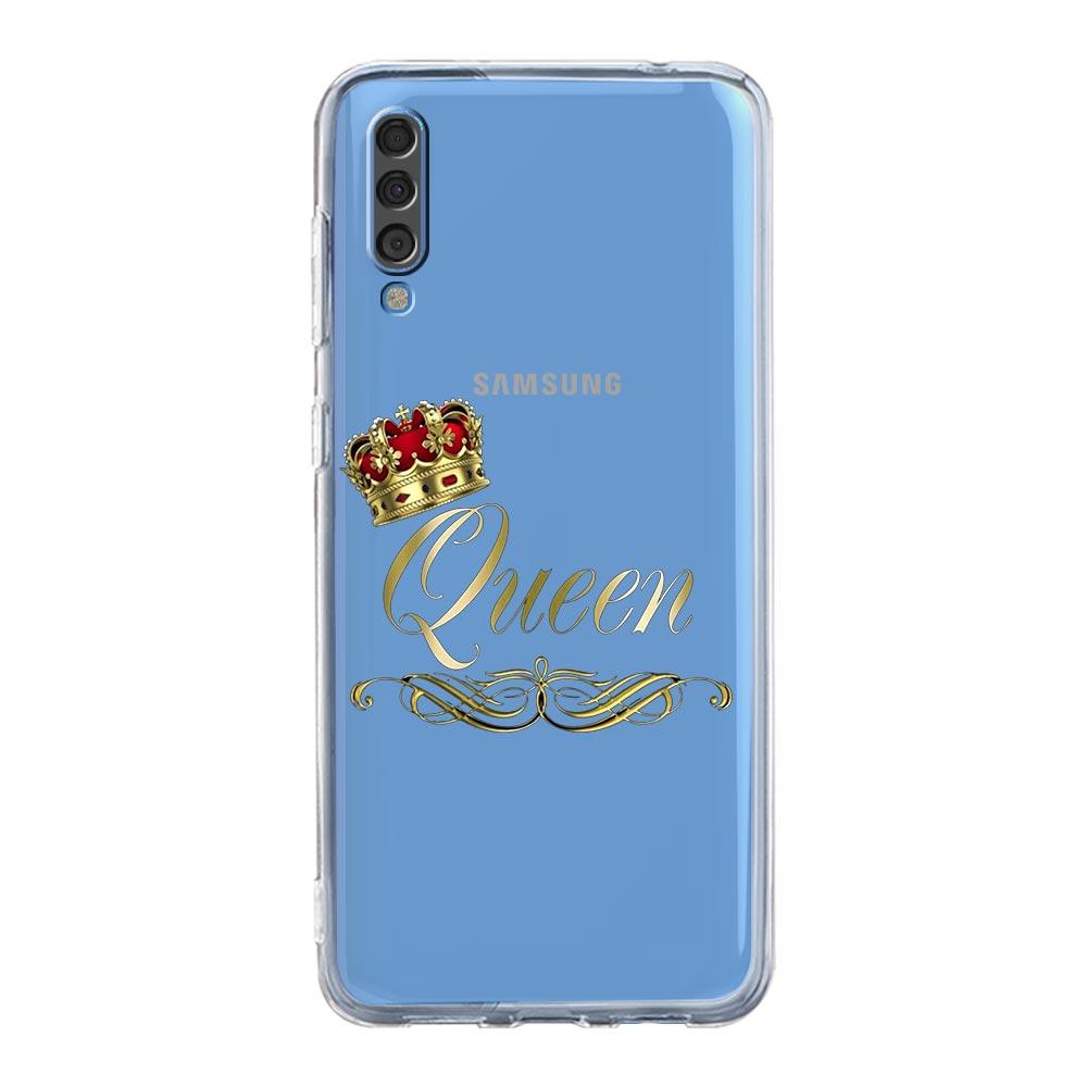 Phone Case For Samsung A14 5G A12 A22 A32 A34 A42 A52 A54 A50 A70 A72 A40 A20E A10S A20S A02S A04S Couple Style Crown king Queen