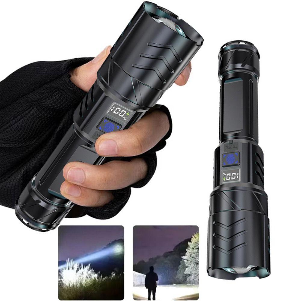 Waterproof Zoomable Torch 3 Modes Lighting Portable Hand Lamp Outdoor Emergency Light Camping