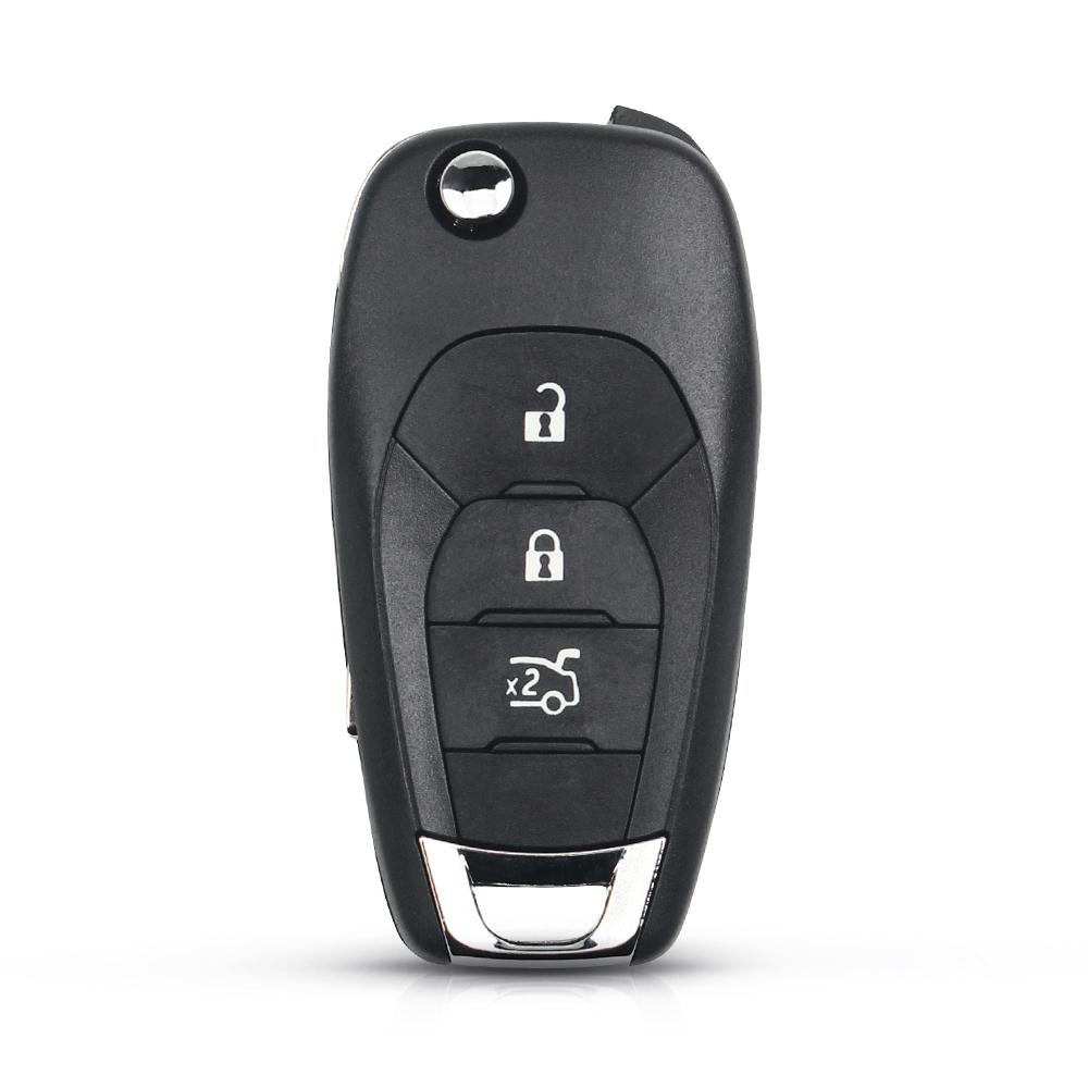 KEYYOU For Chevrolet Cruze Trax LS Badge Spark Sonic Aveo Tracker Onix RS Trailblazer 2/3/4 Buttons Remote Flip Key Shell Case