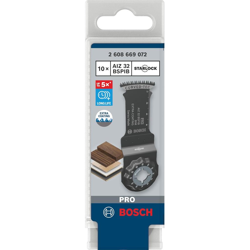 BOSCH Starlock Multi Tool Plunge Cut Saw Blade AIZ32BSPIB/10 Bi-Metal 10-Piece Set