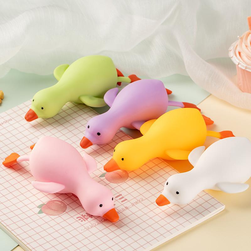 Kids Antistress Duck Squeeze Toys Goose Cute Kawaii Animals Vent Toys For Kids Adults Decompression Stretch Toys For Children