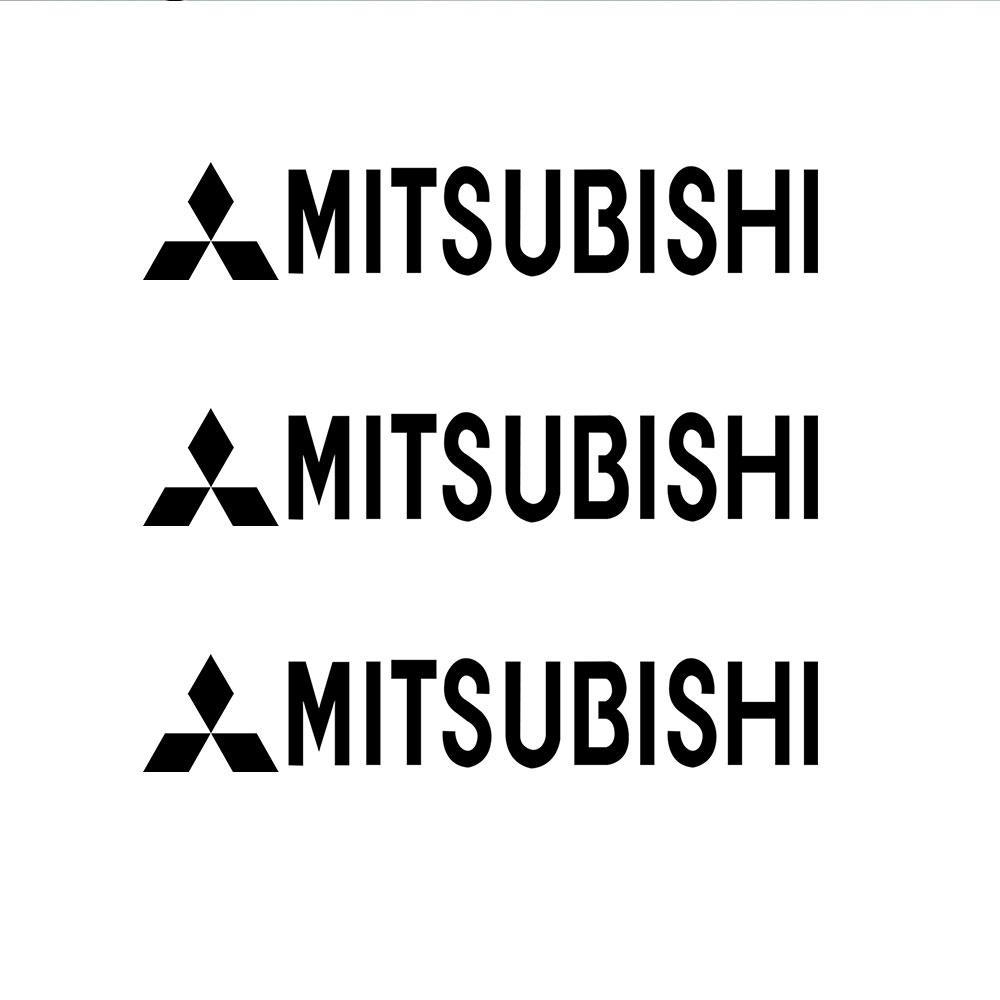 

4Pcs Car Vinyl Logo Body Decor Stickers Accessories For Mitsubishi 9 Ralliart X EX ASX Colt Outlander Pajero Lancer Cross Triton