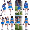 Halloween Cheerleader Costume Set With Polyester Fabric For Cosplay And Themed Events