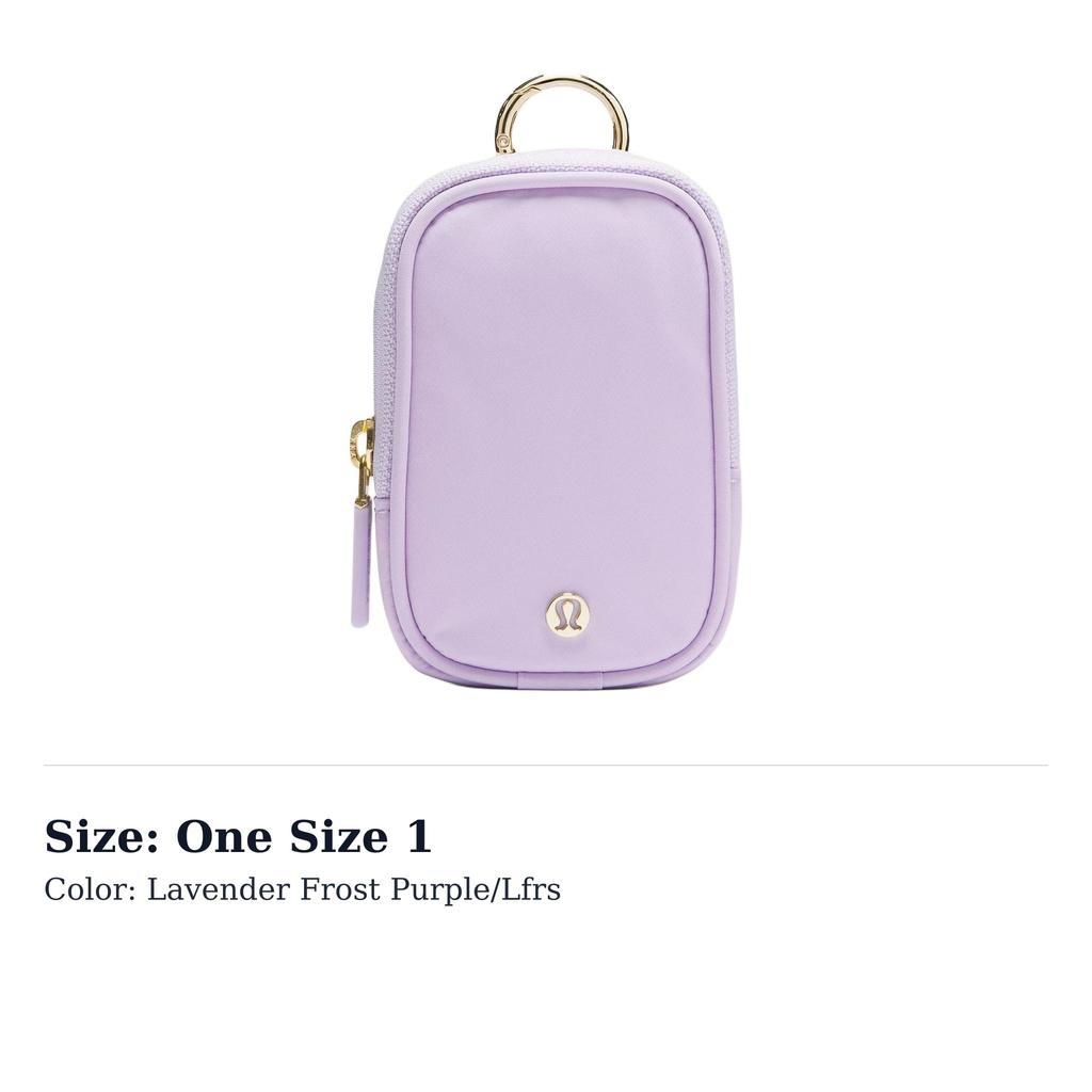 Lululemon Clippable Nano Recycled Nylon Coin Purse Regular Unisex Lavender Cream LU9BOMS-0641