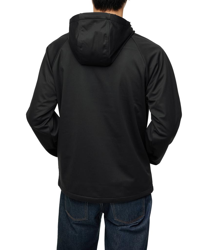 Recycled Soft Shell Hoodie - Black