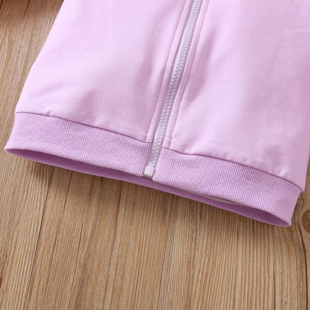 Giacca con Cappuccio Primavera Autunno da Ragazza Manica Lunga con Stampa Farfalle Zip Up Felpa con Cappuccio Cappotto