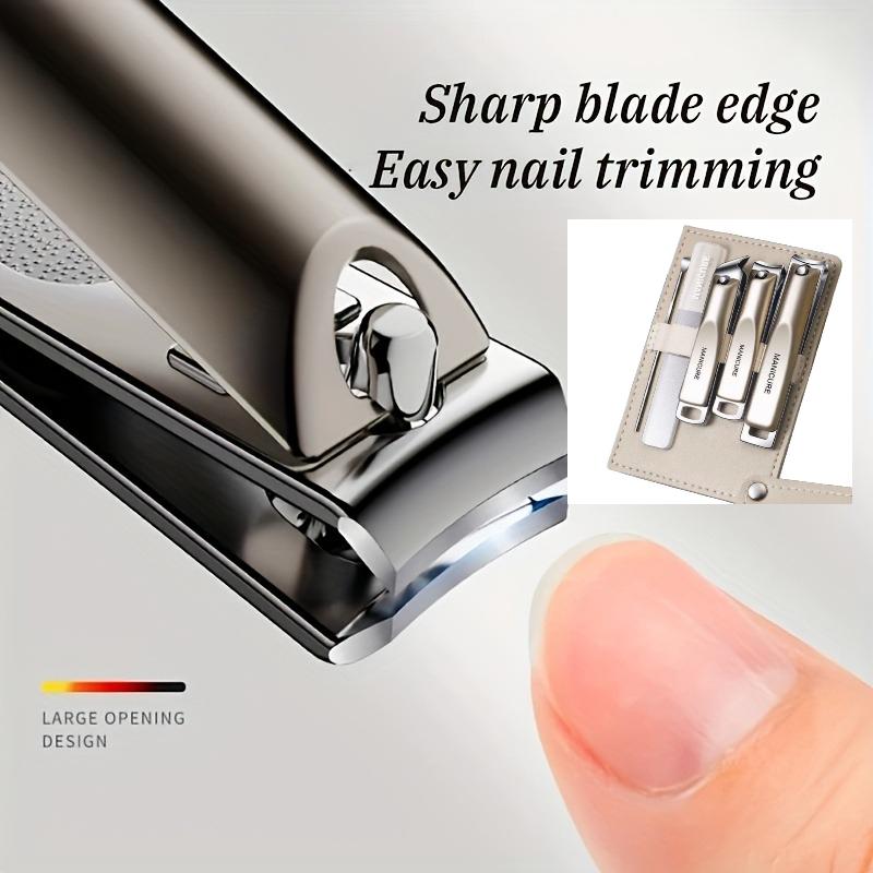1/5pcs Professional Manicure and Pedicure Kit Includes Nail Clipper Nail File and Ear Pick Portable Storage Case Tool