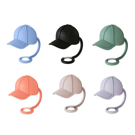 

4 шт., соломенный чехол, милая шляпа, силиконовые соломенные топперы, пыленепроницаемая, брызгозащищенная соломенная крышка, аксессуар для бутылки с водой F