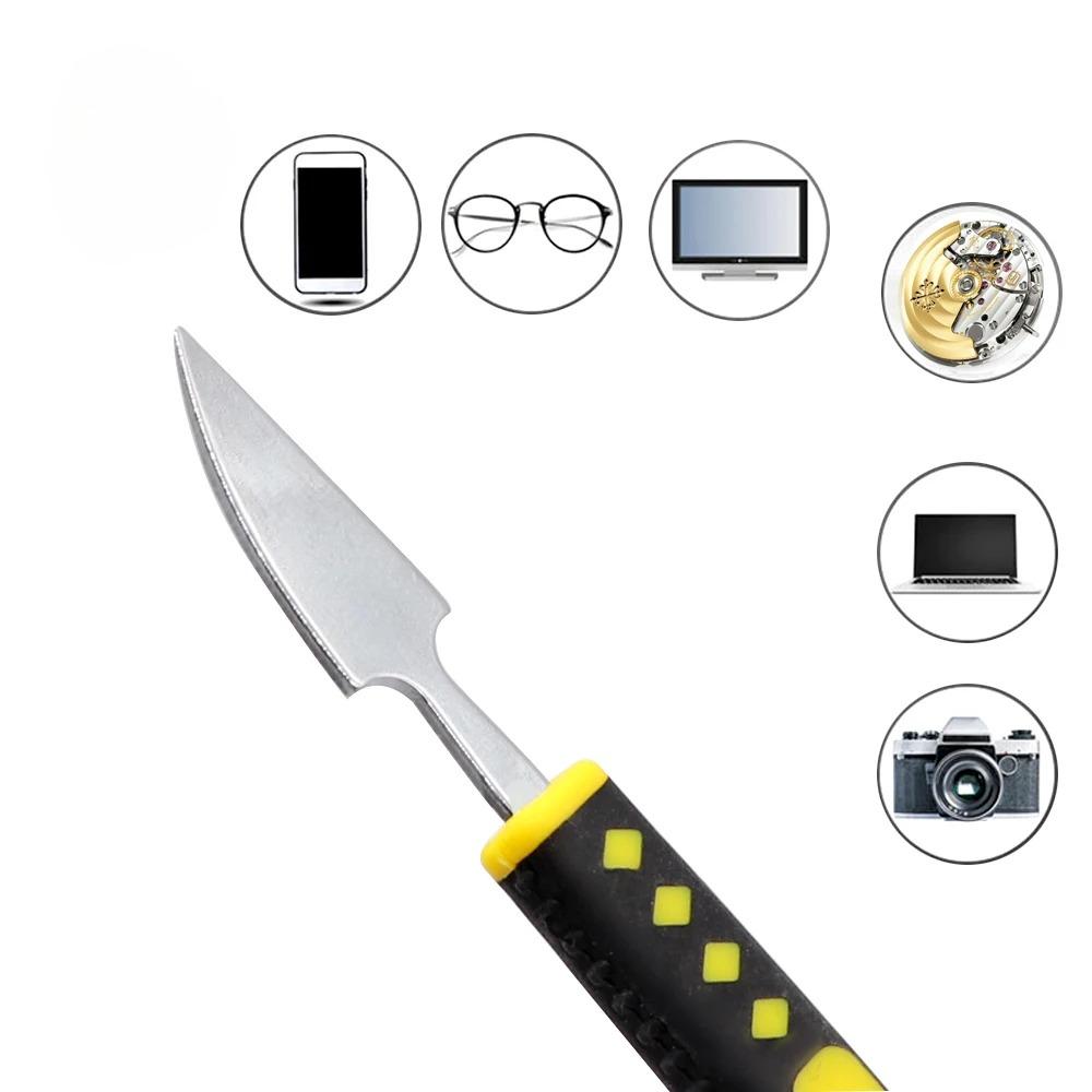 6 In 1 Metal Crowbar 6-Piece Set Small Metal Spudger Pry Opening Repair Tools Kit for Mobile Phone Metal Crowbar Pry Tools
