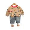 Kids Casual Long-Sleeve Set, Comfortable Daily Wear Outfits