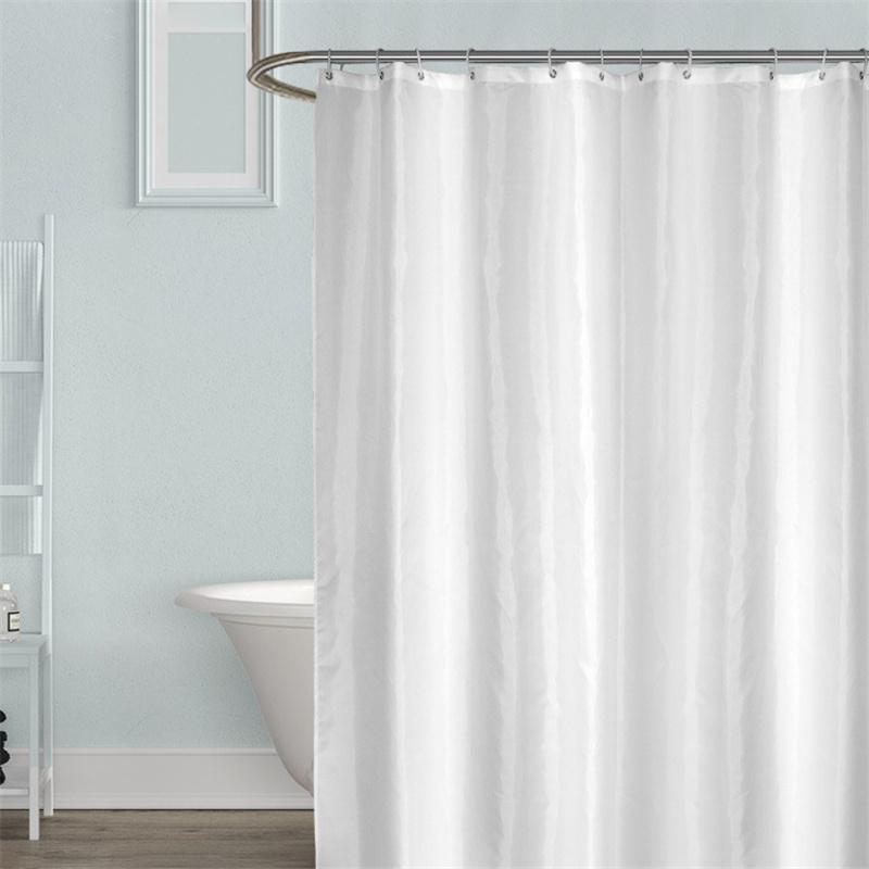 3D-Druck PEVA Volltonfarbe Transparent/Halbtransparent Verdickter wasserdichter schimmelresistenter Duschvorhang für Badezimmerbadewanne