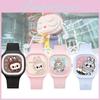 Trendy Bubble Mart Cartoon Kids Watch High Quality Soft Jelly Silicone Strap
