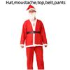 Men Santa Claus Cosplay Costume Christmas Party Outfit Role Playing Dress Women
