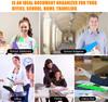 Plastic Envelope with Adhesive Snaps & 11 Holes File Folder Expansion Bag for 2/3/4 Ring File Bag 14Random Colors For School