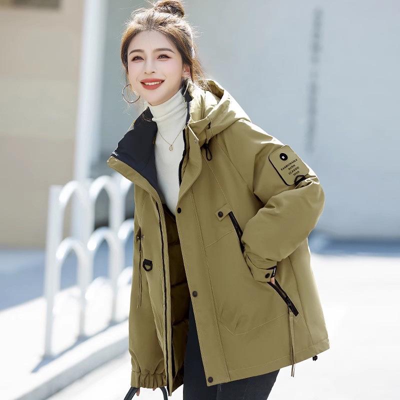 Women's 2025 Autumn/Winter Loose Cotton-Padded Windbreaker Parka