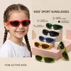 Kids Sports Sunglasses Y2K Fashion Trendy Cool Boy Girls Shades Wraparound Outdoor Cycling Sun Glasses Child UV400 Eyewear 2026