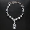 Rectangle oval water drop necklace exaggerated atmosphere personality necklace fashion high sense item