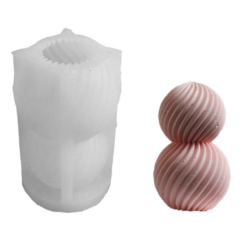 Geometrics Sphere Candle Making Mould Heat Resistant Silicone for Artistics Candle and Decoration