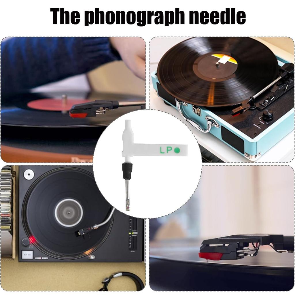 Pack of 5 Phonograph Needle Record Player Needle Phonograph Replacement Part Turntable Styluses Suitable for Players