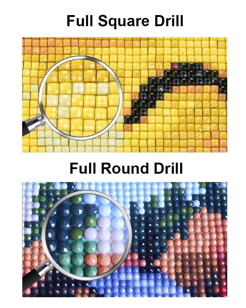 5D Diamond Painting Mandala Flowers Modern Pattern DIY Full Round Drill Cross Stitch Diamond Embroidery Home Decor Gift