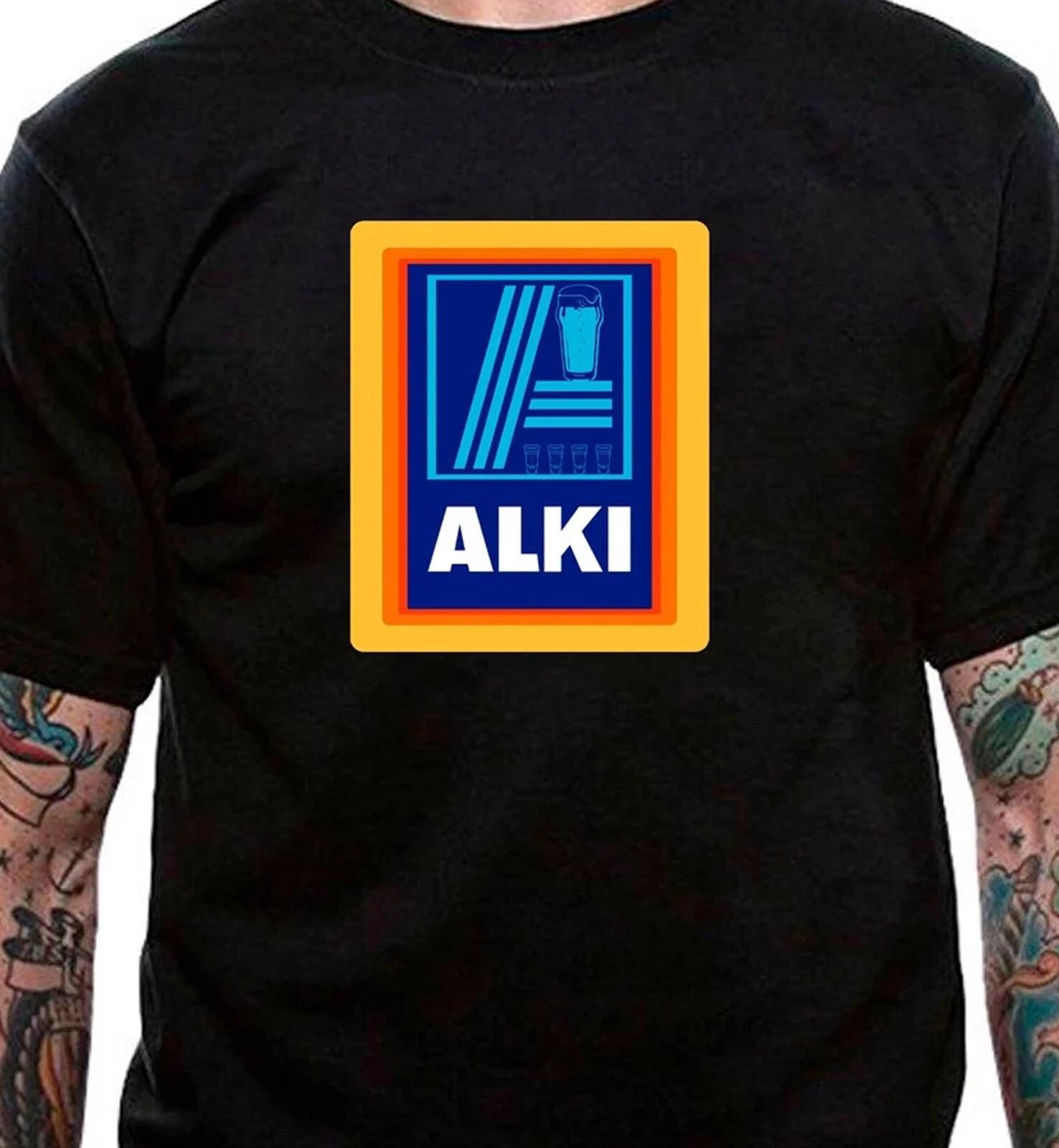 Alki Aldi Gildan Softstyle T-shirt Funny Gift Tee Tshirt Tee Lidl Alcohol Booze XL