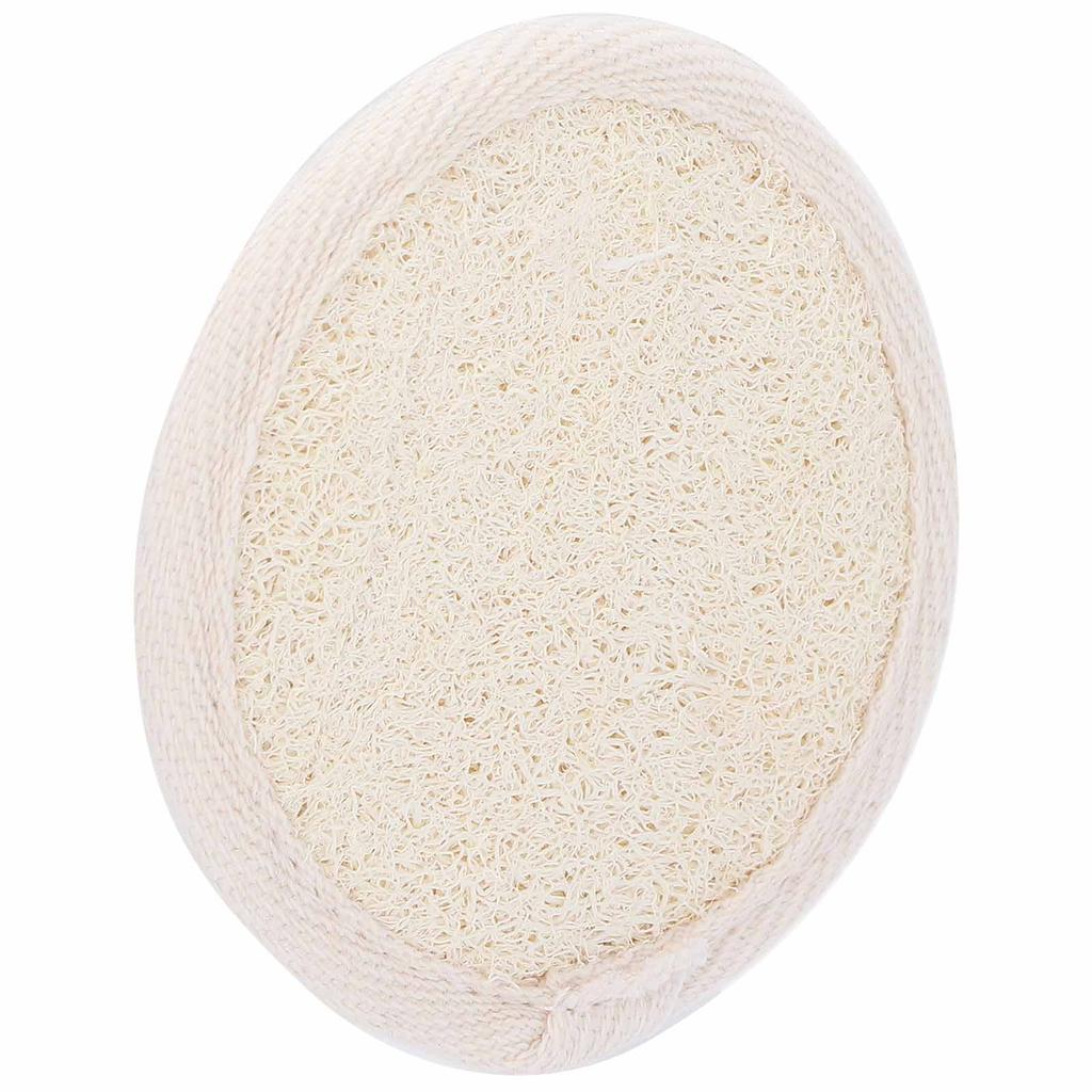Exfoliating Loofah Pad Facial Body Scrubber Men Women Shower Bath Loofa Sponge PadWhite