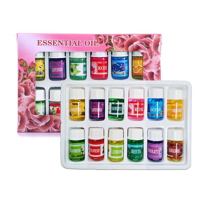 12-Piece 3ML Water-Soluble Essential Oil Set for Air Vent Aromatherapy