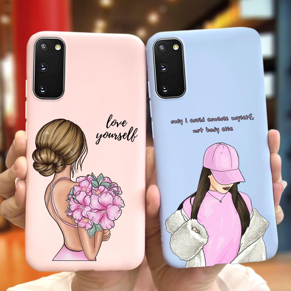 For Samsung Galaxy S20 5G S20+ Case Cover Fashion Soft Silicone Macaroon Phone Cases For Samsung S20 FE S 20 Plus S20Plus Funda