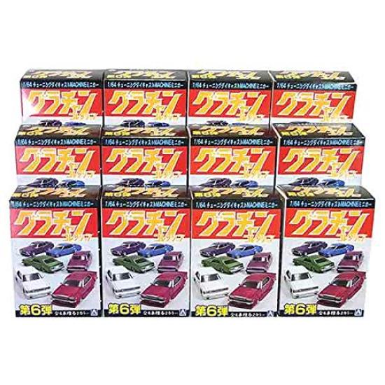[12-Piece Set] Aoshima 1/64 Grand Champion Collection Vol. 6 Complete 12-Piece Set