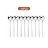 10pcs Stainless Steel Coffee Spoons,Teaspoons, Seasoning Spoons, Dessert Spoons, Suitable for Home, Cafe,Party, Kitchen Supplies