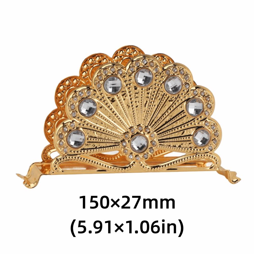 Gold Table Napkin Organizer Hollow Out Napkin Dispenser Decorative Napkin Holder For Kitchen