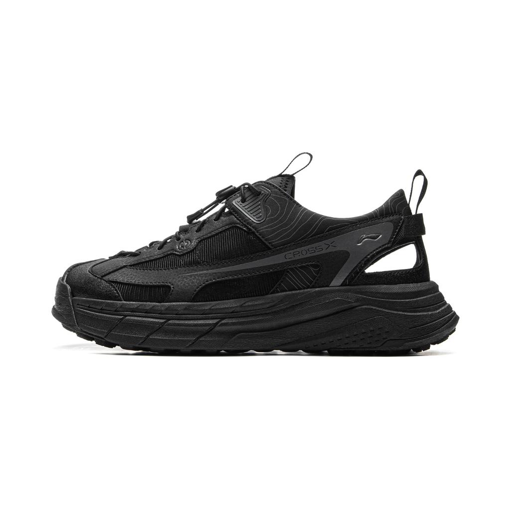 LiNing Slip Resistant Breathable River Trekking Shoes Unisex Black