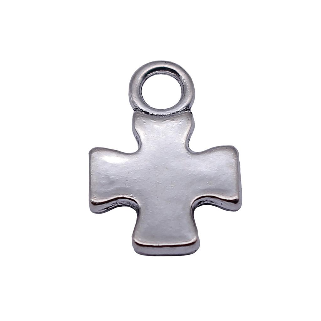 Pingentes de Cruz Clássica em Liga de Metal Multicor Para Joias Cristãs Minimalistas