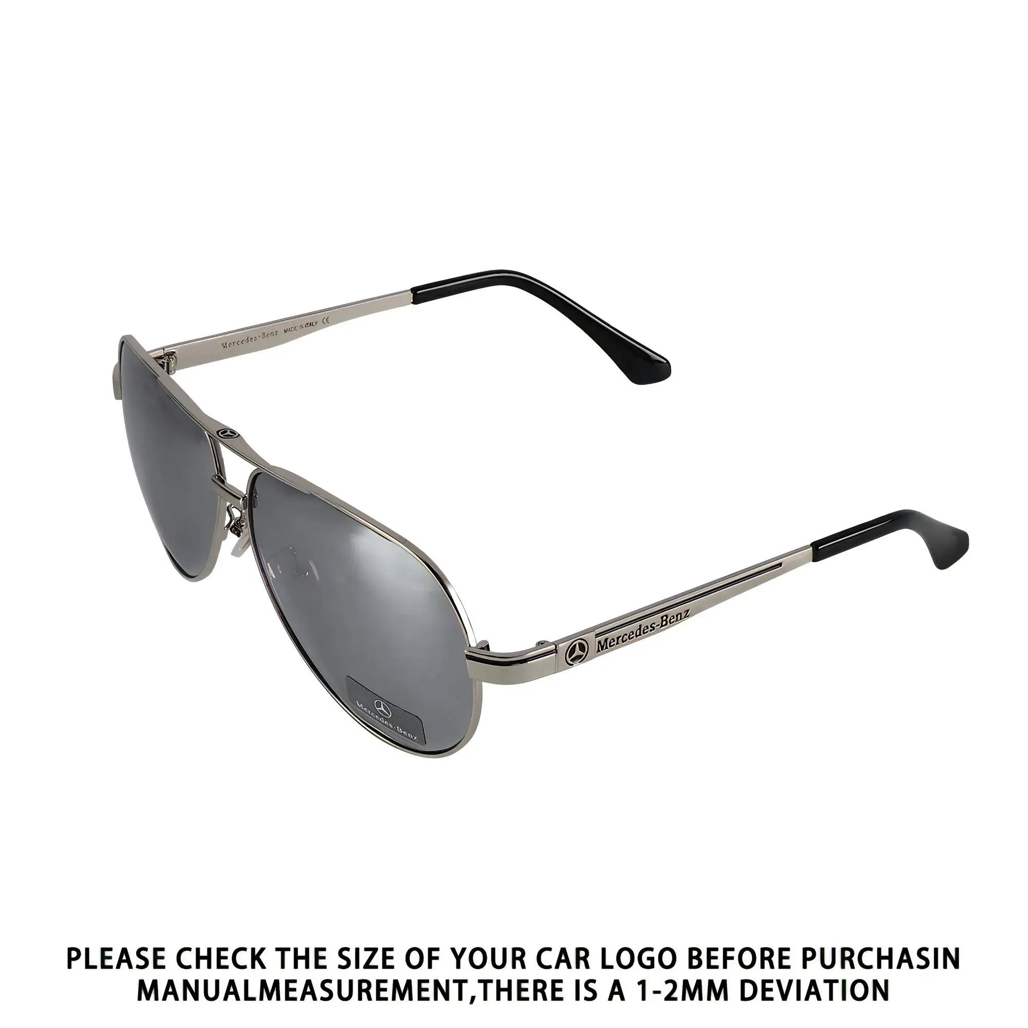 

Car Sticker Car Logo Sunglasses Driving Glasses Polarized Sun Protection for Mercedes Benz W177 CLS GLA GLC GLC GLK GLS SLK W204