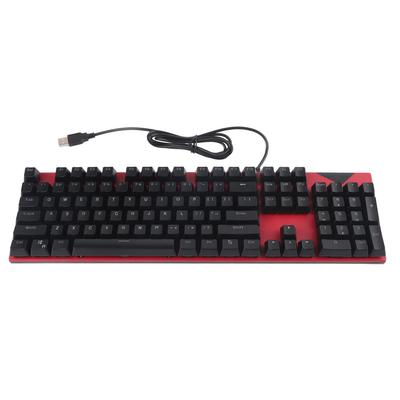 Mechanical Keyboard Hot Swap Red Switch Two Colors Injection USB Port 104 Keys PC Gaming Keyboards
