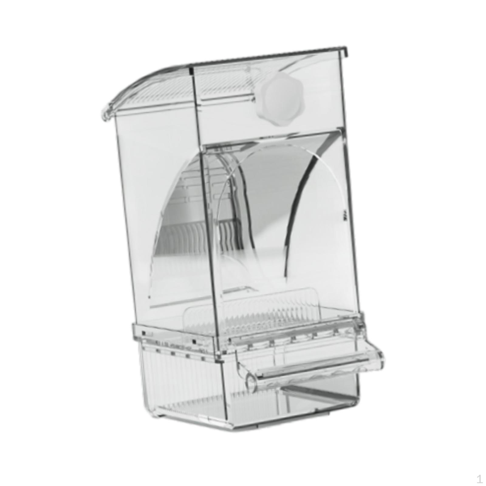 

Автоматическая кормушка для птиц, кормушка для клеток, прочная, попугай лакомства для семян, контейнер для попугаев чистый