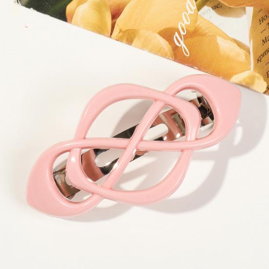 Vintage Französische Haarspange Chinesische Knotenform Metallfeder Haarnadel Rutschfest Starker Halt Hinterkopf Haarspange Haaraccessoires