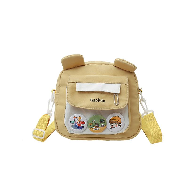 Bag women's new Japanese cute girl shoulder bag solid color simple sweet girl student Mori messenger bag