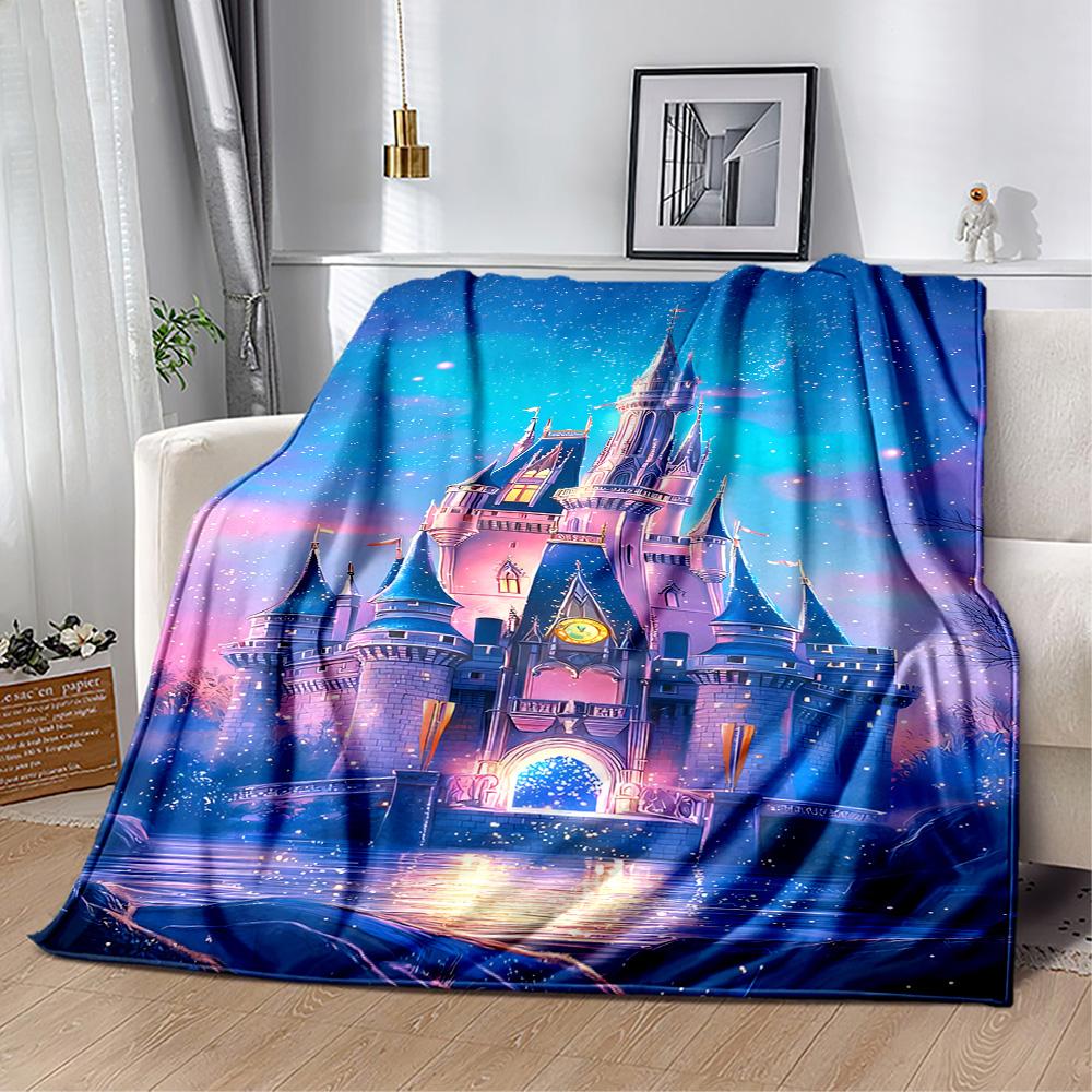 Castle In The Stars Flannel Blanket-Soft and Suitable for Sofas,Beds,Offices,Travel,All Seasons,Great Gift for Holidays and Birthdays.