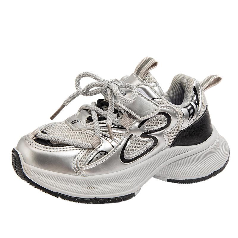 Breathable Non Slip Soft Sole Kids Athletic Dad Sneakers Sports Shoes For Boys And Girls