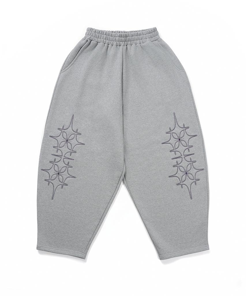 GAKKAI UNIONS Double Four-Star Balloon Pants Gray