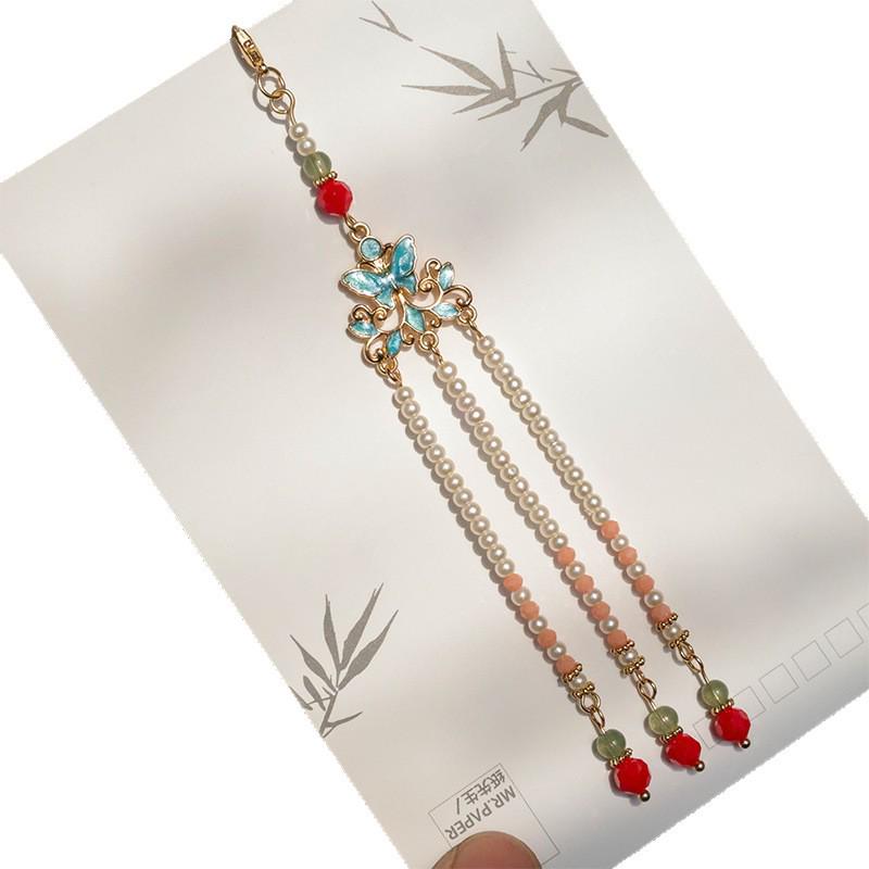 Quastenanhänger Hanfu-Stil DIY Abnehmbarer Schmuckanhänger für Haarnadeln und Fächer