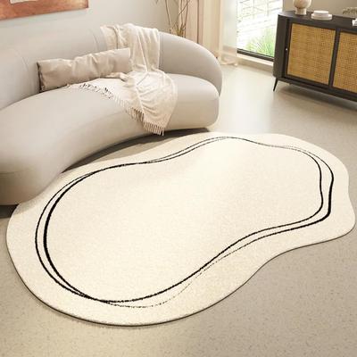 Nordic Geometric Style Living Room Carpet Irregular Shape Bedroom Decoration Bedside Carpet Home Decoration
