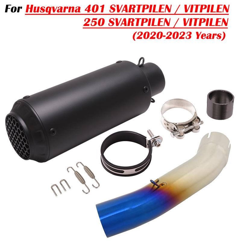 Für Husqvarna 401 SVARTPILEN 401 VITPILEN 250 2018 19 2020 2021 2022 Motorrad Auspuff Escape Modifizieren Mit Mittelrohr Schalldämpfer