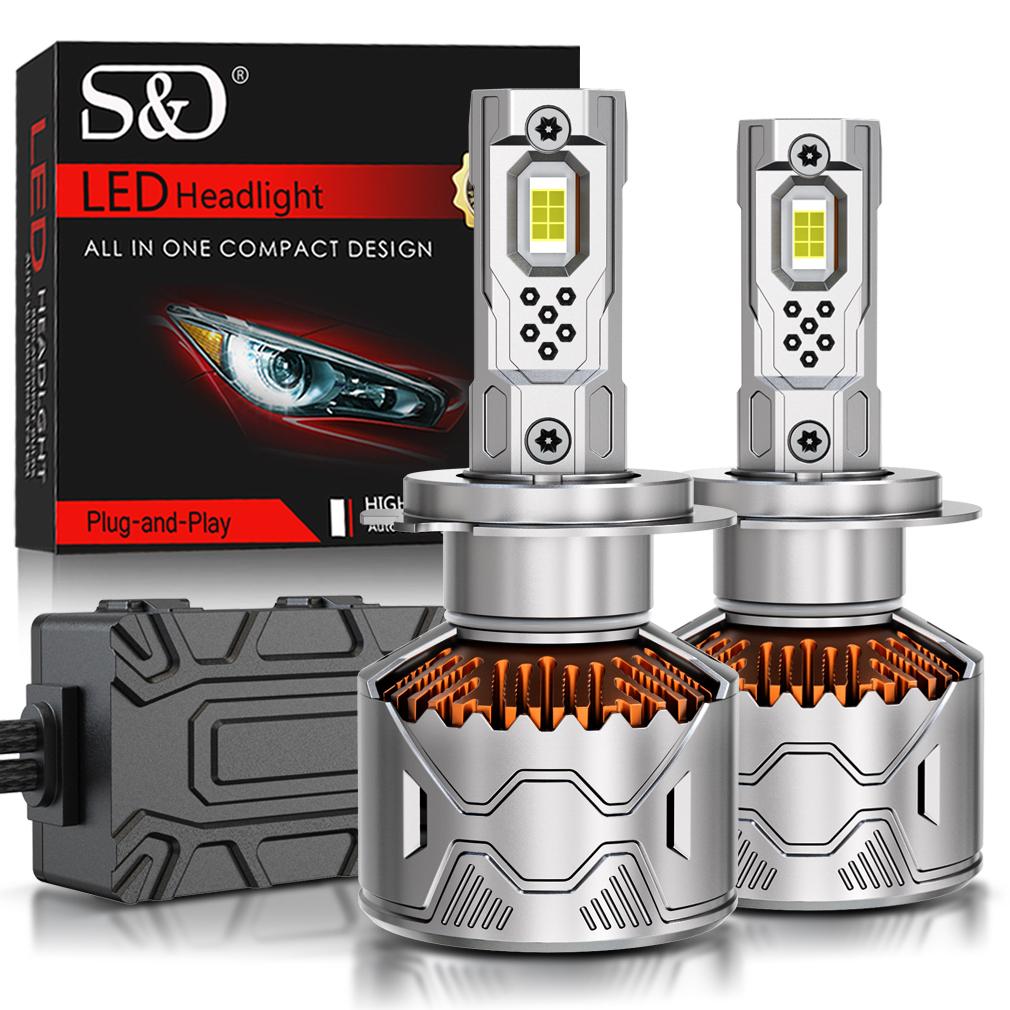 

2 шт. Светодиодные лампы для фар H7 H4 6000K H1 H8 H11 Светодиодные 9005 HB3 9006 HB4 Автолампа 60000Лм 150Вт Высокой мощности Canbus Дальний/Ближний свет CSP Автомобильная фара H7