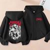 Anime Chainsaw Man Hayakawa Aki Grafik Reißverschluss-Hoodie Herren Damen Mode Übergroße Zip-Up-Jacke Mantel Unisex Manga Fleece-Hoodies