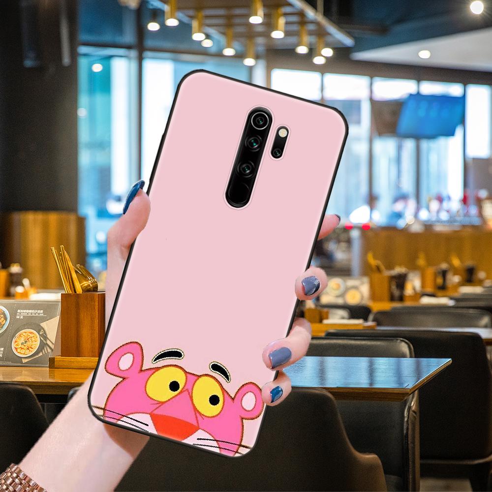 

Чехол для телефона Xiaomi Redmi 6 7 8 9 A Pro Redmi Note 10 Pro 5G 8 8T 9 9S 7 6 5 Pro, черный чехол Hoesjes с милой розовой пантерой Redmi 7A